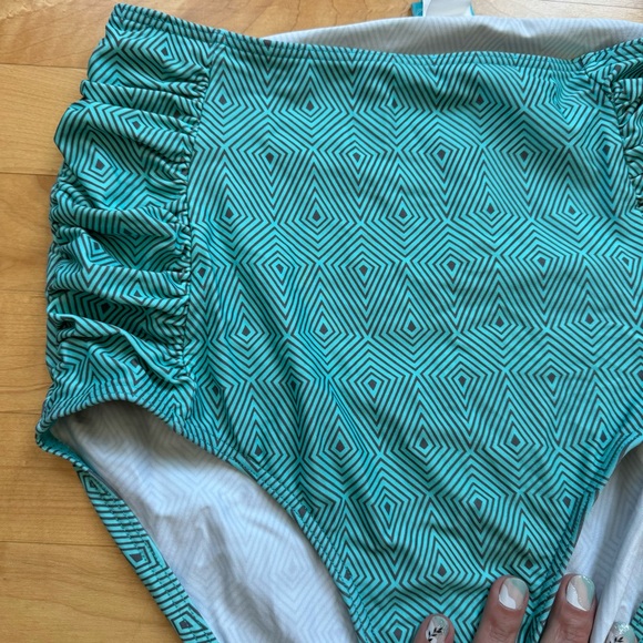 Swim bottoms tummy control with shirred sides - Picture 5 of 5